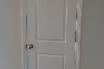 white two panel door
