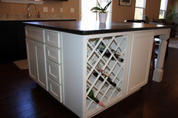 Custom Wine Rack in Kitchen from Capitol Homes
