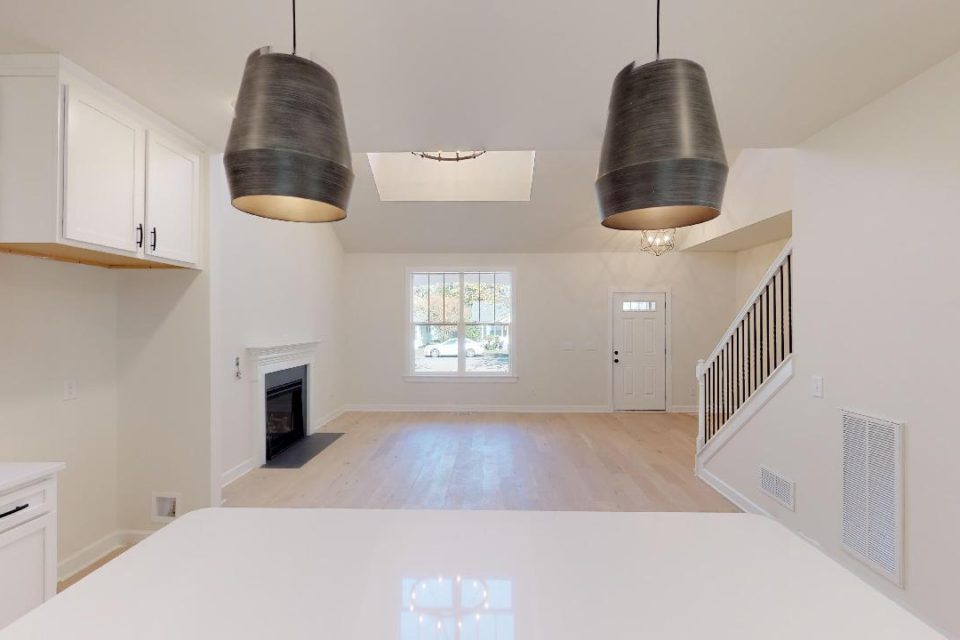 White Kitchen Island in New Custom Home at Capitol Homes in Nashville, TN